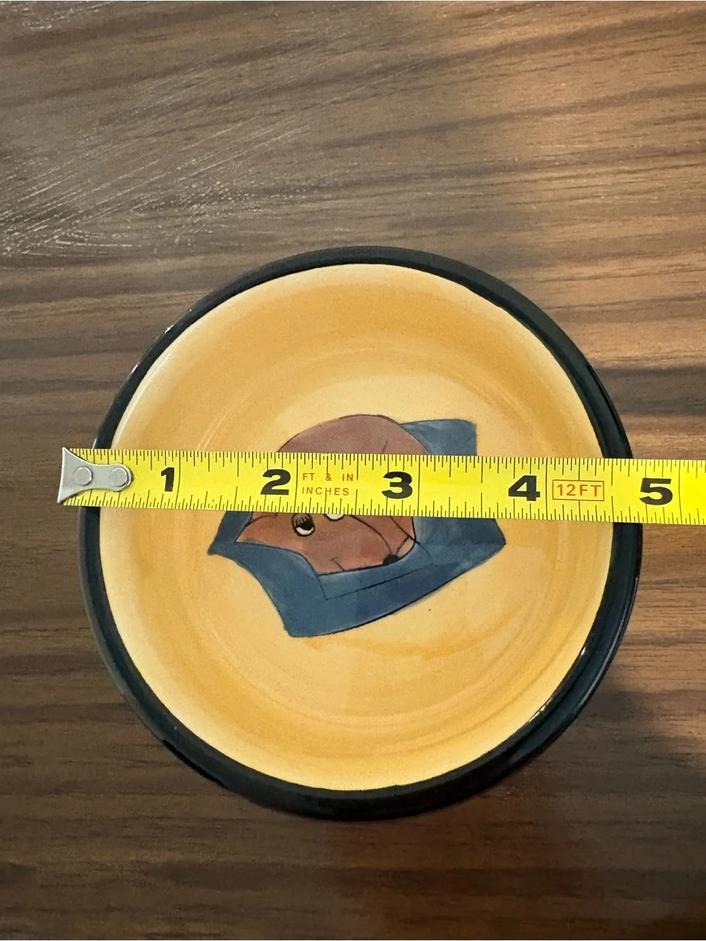 “My Favorite Things” Ursula Dodge Design Signature Stoneware Dog Dish Bowl